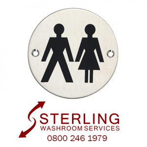 Unisex Toilet Sign – Aluminium