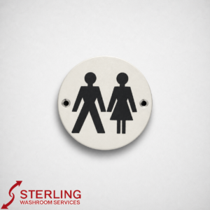 Unisex Toilet Sign – Aluminium