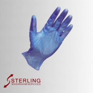 Vinyl powder free gloves blue