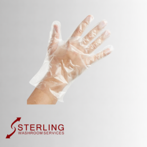 Polythene disposable gloves